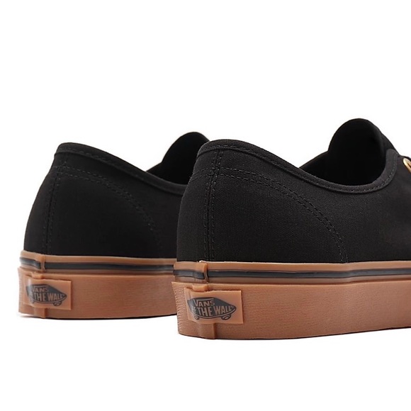 SOLD Vans Black & Gum Authentic Skate Sneakers - Picture 5 of 10